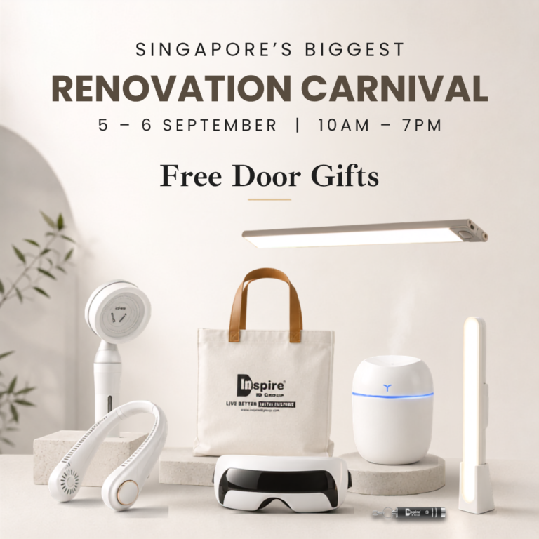 Free door gifts: tote bag, neck fan, eye massager, humidifier, LED lamp, UV torch