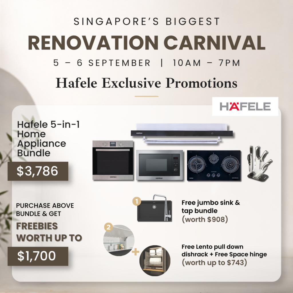 Häfele 5-in-1 home appliance bundle worth $3,786 with freebies